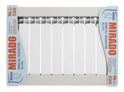 Радіатор біметалевий Mirado 500/96 2020Вт